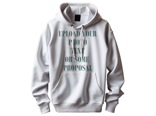 Custom Hoodie. Personalized Hoodie with Custom Photo, Text, Proposal or Design Options ** Front Design ONLY**